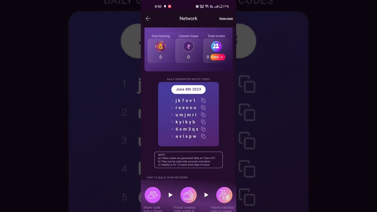 Chingari Invite Code Today 08/06/2023 | Chingari Gari Mining Code | Chingari App invite code