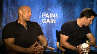 Dwayne Johnson And Mark Wahlberg Pain And Gain Interview