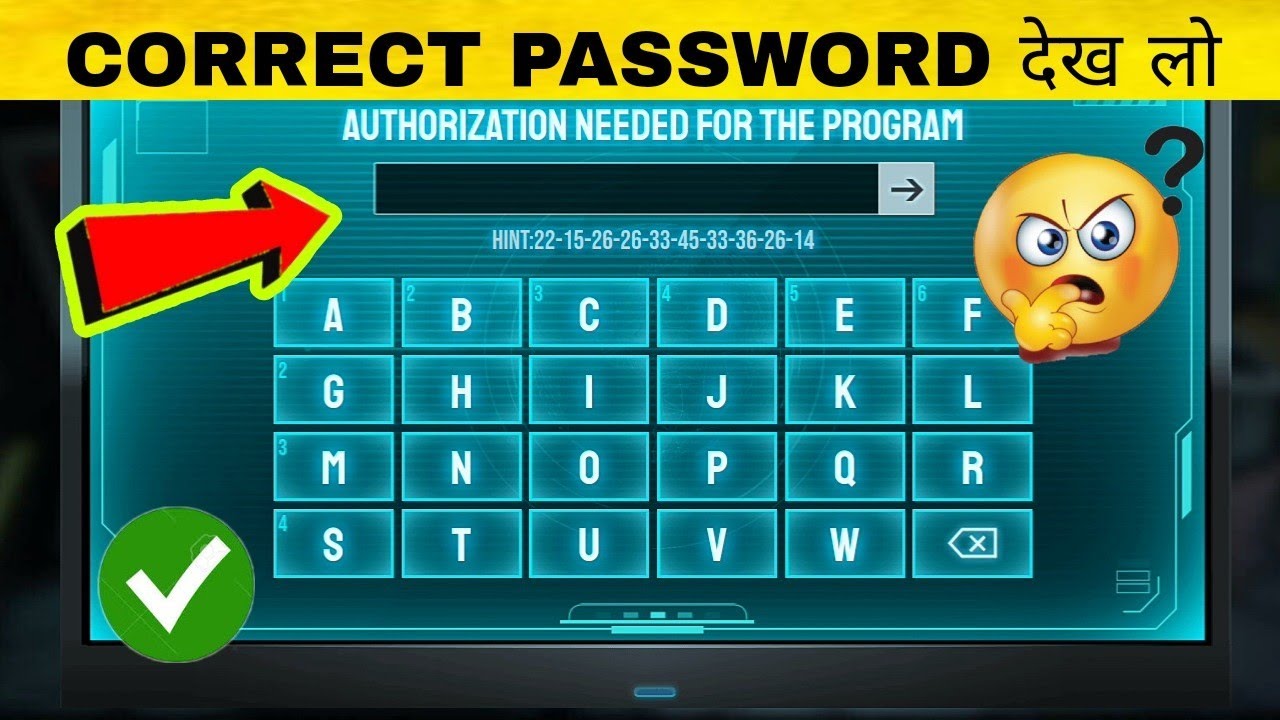 Authorization Needed For The Program Event / Moco Puzzle Event Correct Passwords / FF New Event