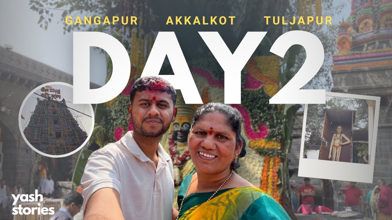 Pandharpur to Tuljapur via Gangapur & Akkalkot | Spiritual Vlog Part 2 | YASH STORIES