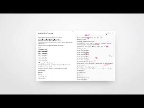 Copied Markdown? Clean it — in one move.