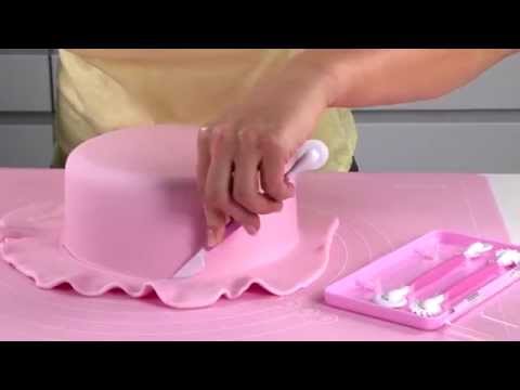 Juego de utensilios modelar pasta de azúcar Deco - YouTube