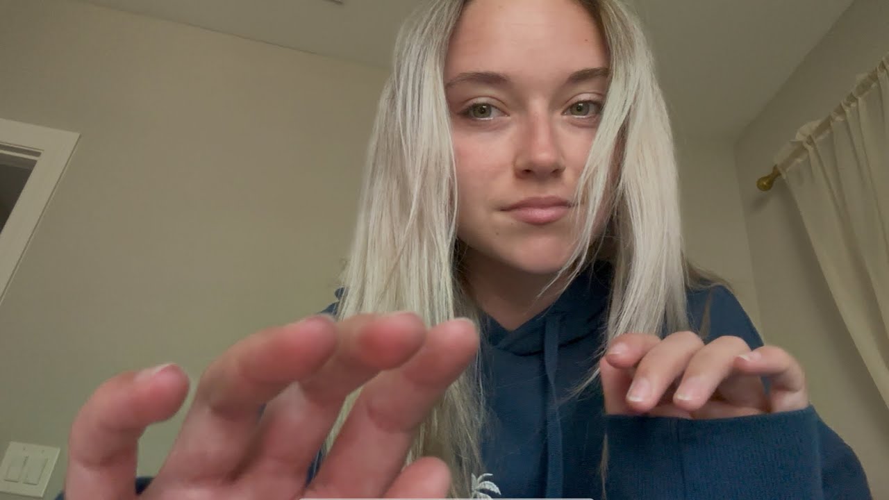 actual low quality asmr (again) (face touching & tapping/showing you trinkets)