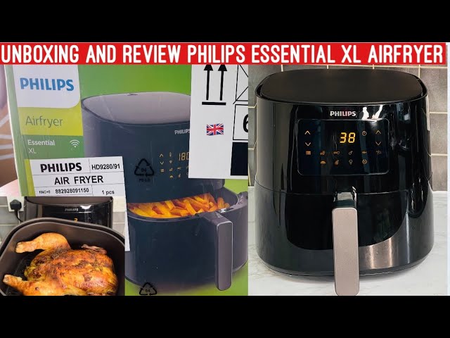 Philips Essential Airfryer XL 6,2L Friggitrice ad Aria Calda -  Nera/Argenta 8710103972105