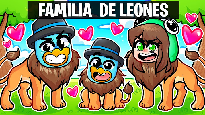 Teniendo una FAMILIA de LEONES en Roblox!