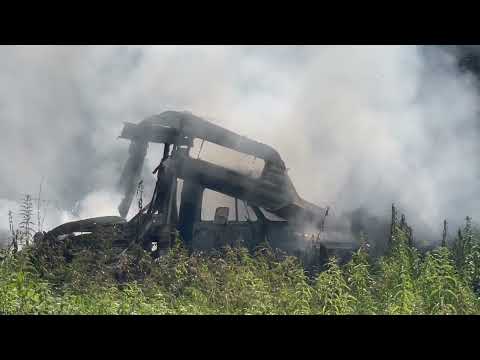 Camper Fire Hamilton Township July 20, 2022