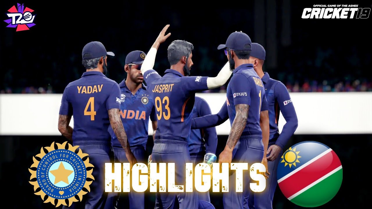 INDIA Vs NAMIBIA - Match -17 Highlights|T20 WorldCup 2021 Group -B|Cricket19 Gameplay 1080p