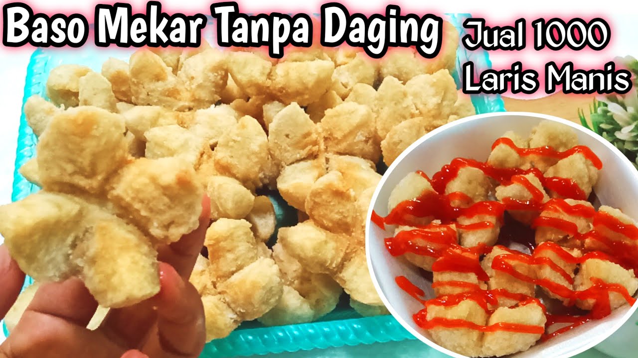 BAKSO GORENG MEKAR CUMA 4 BAHAN TANPA DAGING   JUAL 1000//VIRAL/IDE JUALAN