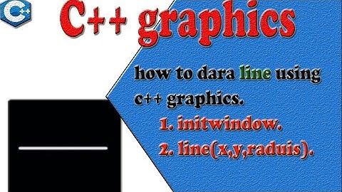 how to draw a line using c++ graphics