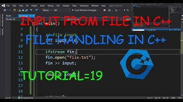 How to take INPUT FROM FILE (fin) in C++ | Tutorial 19 | File handling in C++| Class 19 | Urdu/Hindi