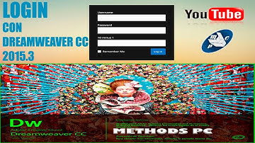 Cómo hacer un login en Dreamweaver cc 2015.3