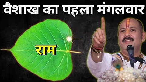 15 अप्रैल वैशाख का पहला मंगलवार के दिन 1 पीपल के पत्ते पर राम वाला उपाय जरुर करे ||Pradeep Ji Mishra