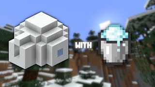 An Igloo Using Powdered Snow In Minecraft