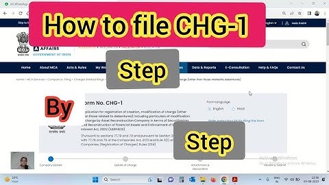 How to File Form CHG-1 in MCA|V3 portal |Charge registration#mca #youtubevideo #professional#cs