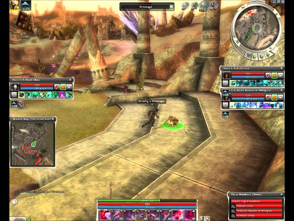 GW Prophecies Walkthrough Hard Mode Remastered #1 Great Northern Wall