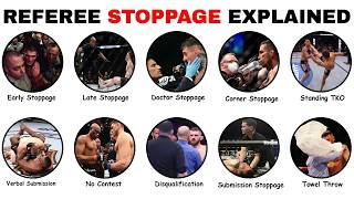 Every Type of UFC Referee Stoppage Explained