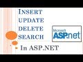 Insert,Update,Delete, View and Search Data from SQL Server Database in ASP.NET