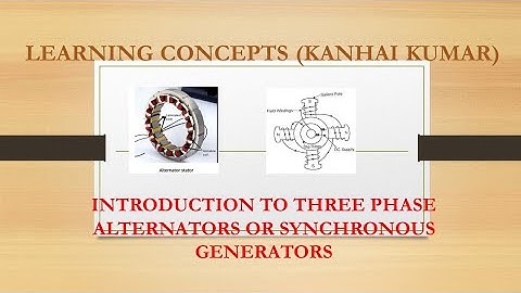 There Phase Alternators | Three phase Synchronous Generators | Introduction to Alternators