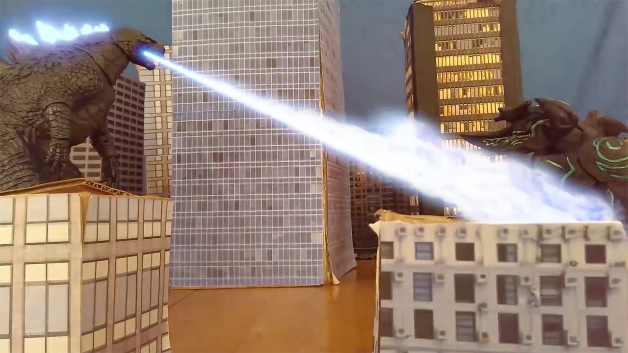 Godzilla 2014 NECA stop motion YouTube