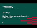 Adwanted Connected: AV - TV &amp; Radio Sponsorship Reports
