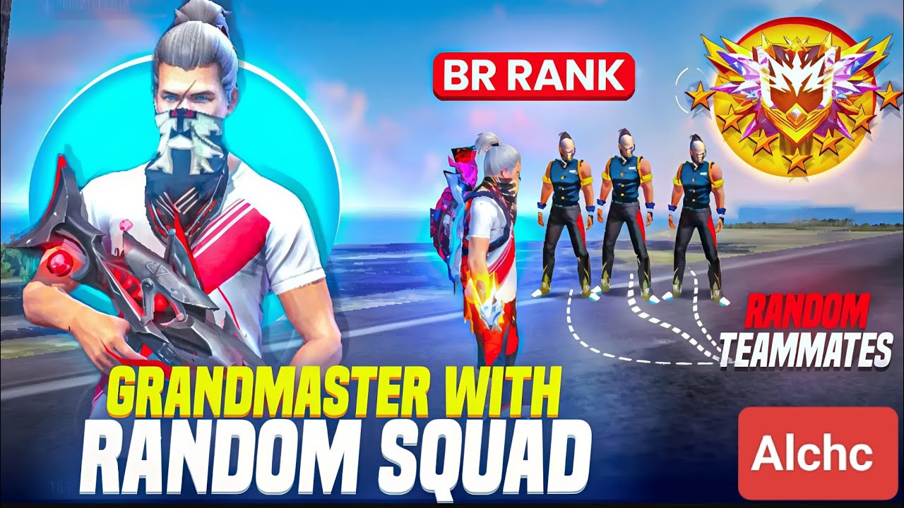 Pushing Grandmaster With RANDOM SQUAD 😳 - Br Rank | Alchc gaming| 
