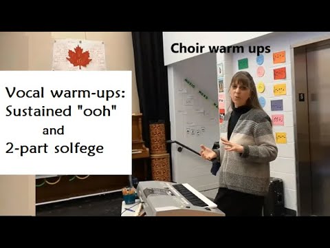 Vocal Warm-up | Creating Harmony | Sustained Ooh & Solfege Harmony 2-part singing | Donna Rhodenizer