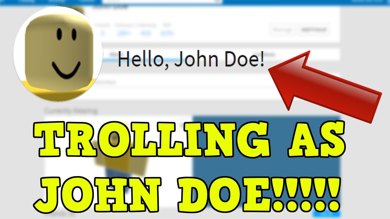 Trolling As John Doe In Roblox Roblox Trolling - how to look like john doe on roblox