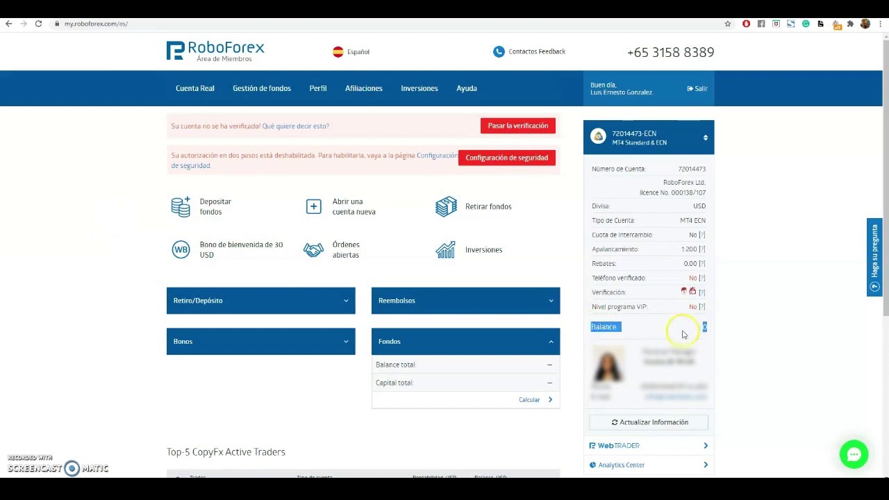 Como abrir una cuenta de trading en el Broker Roboforex #1 - YouTube