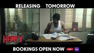 Honey Releasing Tomorrow Naveen Chandra Divya Pillai Divi Karuna Kumar Ravi Peetla