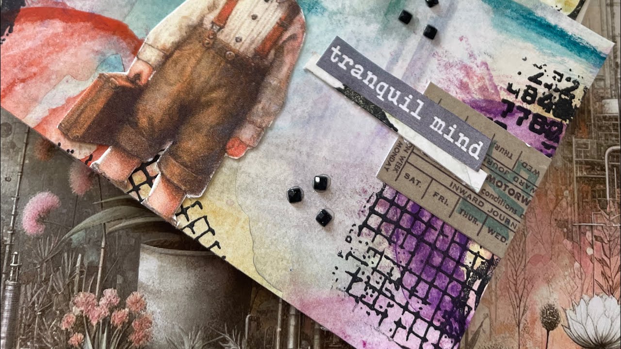 Jeu scrap annuel @dechrispassion8359  : le fond au Neocolor II