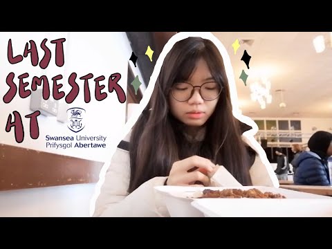 (eng) Daily vlog | trying university food ?, my final semester at Swansea University【英国留学生活??】