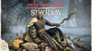 Can You Play Using ONLY YELLOW Items | SKYRIM Challenges