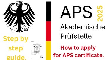How to apply for APS Certificate 🇩🇪 | step by step easy process 2025 | study in Germany 🛫