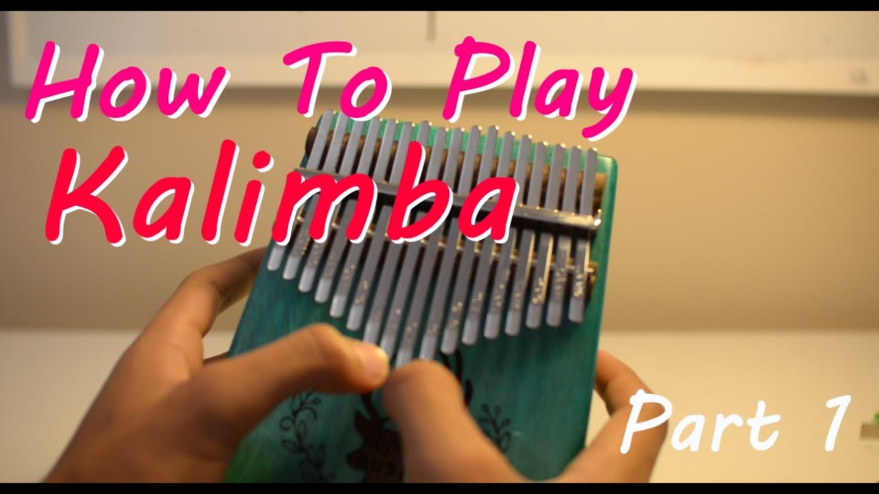 learning to play kalimba. what do the brackets mean? there are a