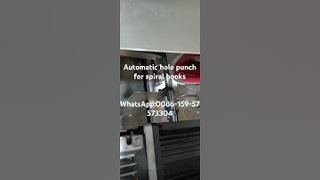 Automatic hole punch for spiral notebook