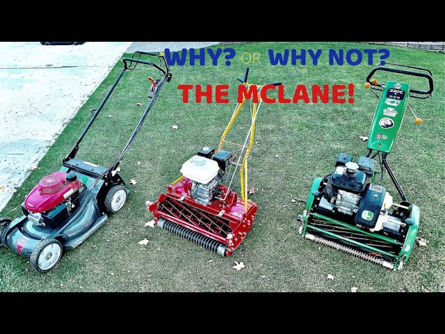 How to MOW SLOPES with a Tru Cut REEL MOWER - EASY TIPS 