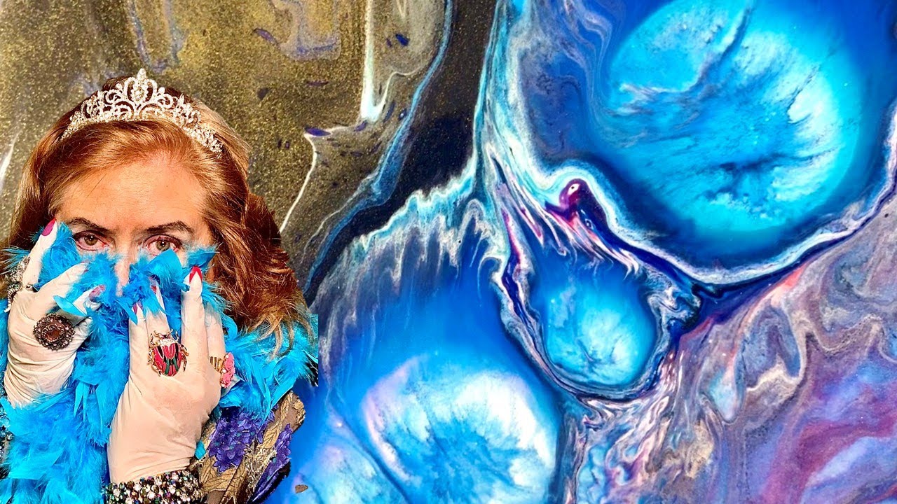 Unexpectedly: Out of the Blue! - Amazing Ring Pour with Huge Silicone Cells