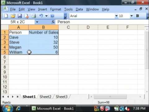 Making Charts In Excel 2003