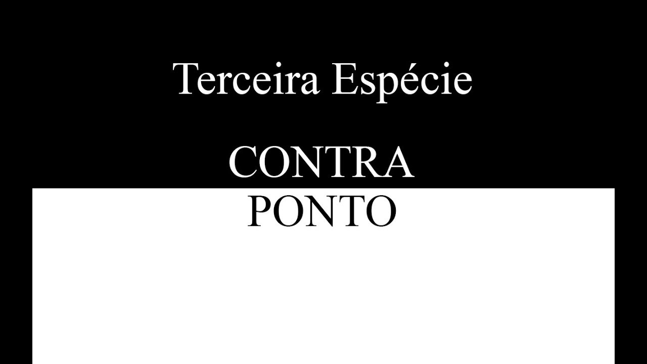 Contraponto - Terceira Espécie