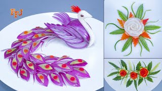 Amazing Vegetable Carving Ideas For Food Garnishes \& Arts