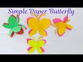 Simple paper butterflies  how to make origami paper butterflies  easy paper craft  diy crafts