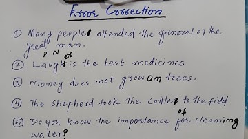 Sentence Correction |SPSC -CSS | Basic Error Identification| English Sentence Correction