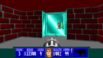 Wolfenstein 3D TC for ZDoom - E4L3 - All Secrets + Secret Exit - I Am a Death Incarnate