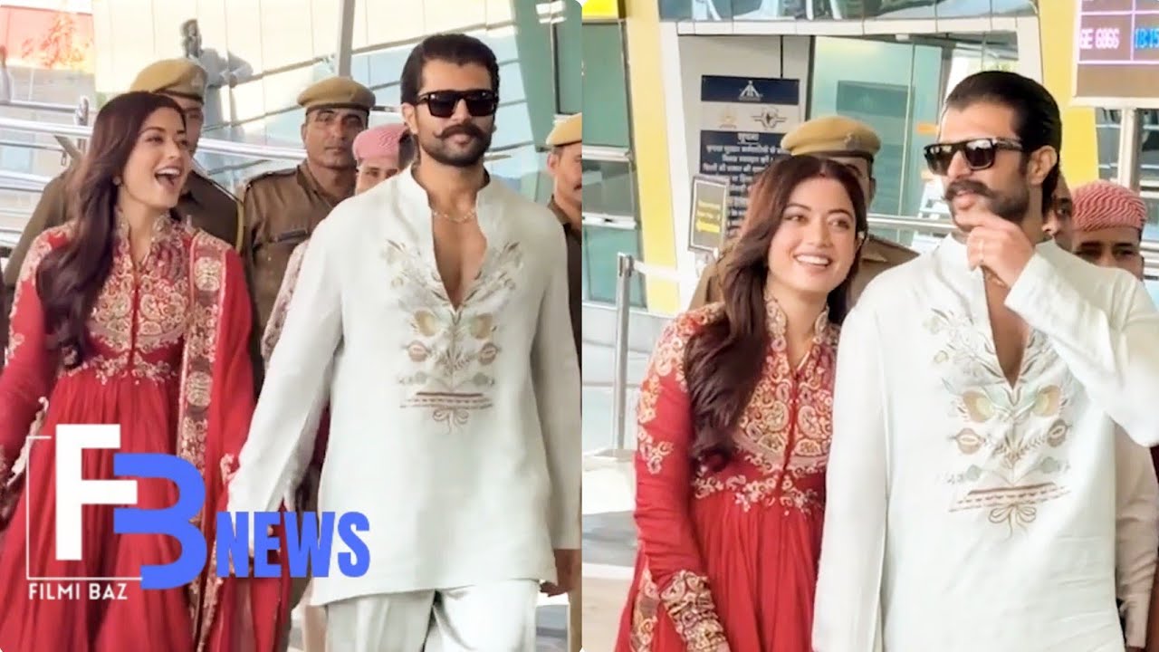 Rashmika - Vijay Wedding: शादी के बाद Airport पर हुए Spot, Paps के सामने दिए Pose! 💑✈️