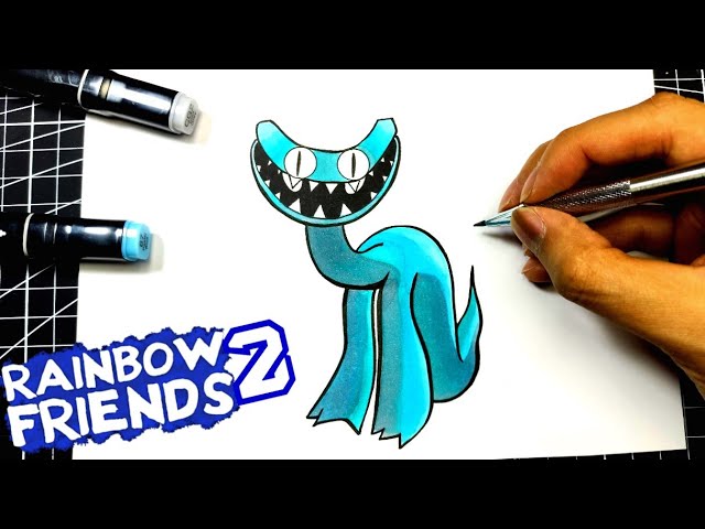 How to draw Cyan from Rainbow Friends 2 