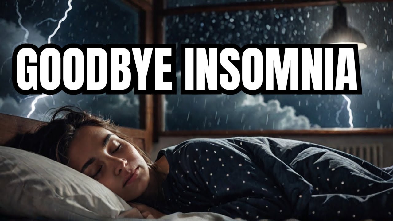RAIN and THUNDER Bedtime Sounds | Goodbye Insomnia with Heavy Rain ...