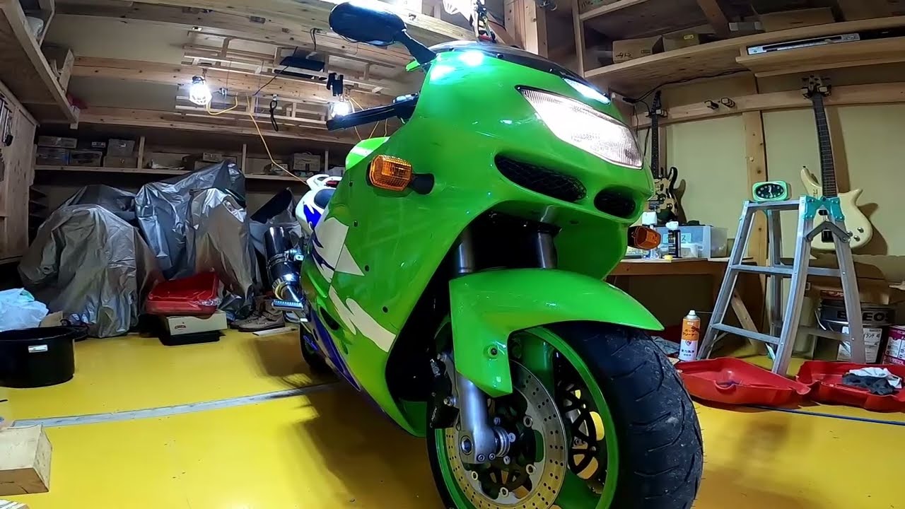 ZX9R 全体整備完成 - YouTube