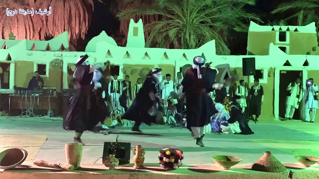 فرقة الفيفاء للتراث التارقي بـ درج تشارك في حفل فني على ركح مسرح #درج #أرشيف_درج #أشرف_الكرغلي ليبيا