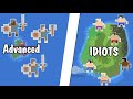 Small advanced island vs giant primitive island