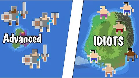 Small ADVANCED Island vs Giant PRIMITIVE Island!